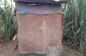 Support toilets for voluteers at Gaba hope for kid