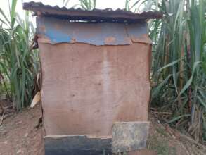 Support toilets for voluteers at Gaba hope for kid