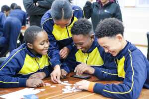 Christel House students compete in coding.