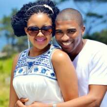 Nontando with her husband