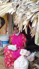 A Crippled Lady in Tuni Received Her Kit