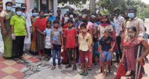 Our Children at Vizag Receving Emergency Medicines