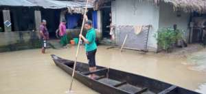 Our children families impacted with Flood in Assam
