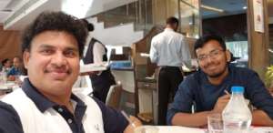 Harish with CEO of Uplift a Child