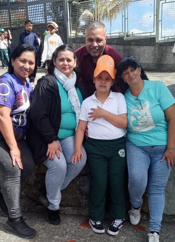 Ashlly with us and her teacher