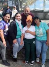 Ashlly with us and her teacher