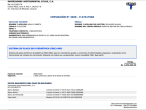 Budget for Ashley's surgery (only part)