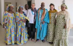 The village chief joins us at the project launch