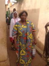 Dr. Fanta wearing the HPV cloth