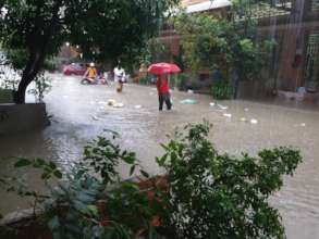 Rain and flooding in KE manager's neighborhood