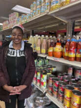 Girl shopping at ethnic store through LAMP