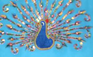 Peacock embroidery
