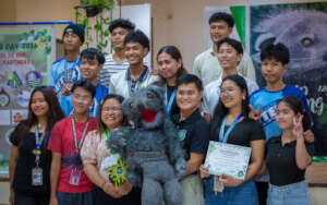 ABConservation Foundation' president with students