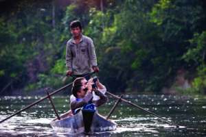 Guided boat excursion