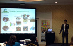 Sophany giving his presentation on Zero Waste