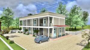 Model of proposed training facility (front)