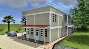 Model of proposed training facility (side)