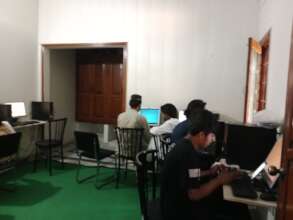 Male students at evening batch.