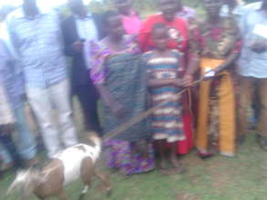 Another beneficiary given a goat