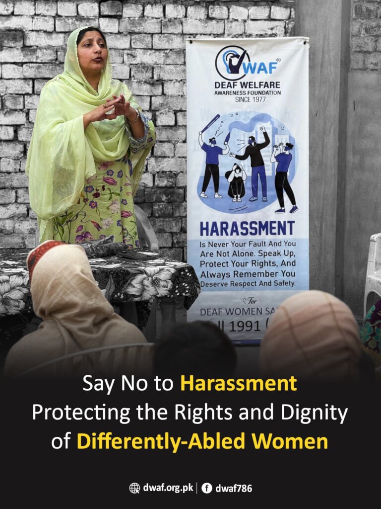 Harassment Awareness for 300 Deaf Women in Punjab