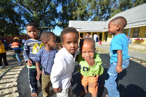 Kids on Trampoline at Philippi Children's Centre