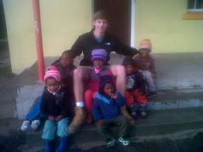 Pete and kids on his birthday