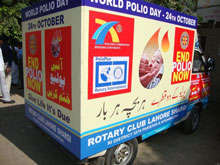 Rotarians spread the word about World Polio Day
