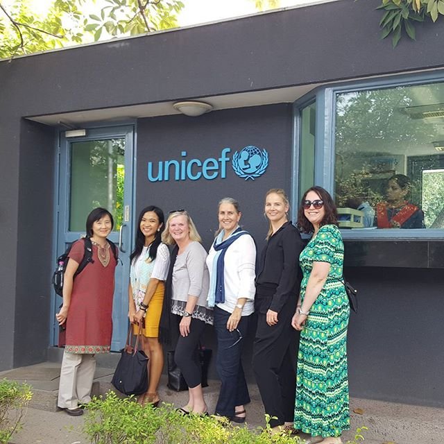 Rotary staff visiting UNICEF offices in India