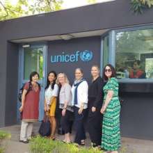 Rotary staff visiting UNICEF offices in India