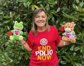 Rotarian in Colombia raises funds for polio