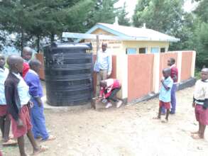 School latrines & rain water harvesting tank