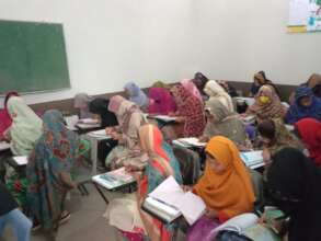 A class room without a fan