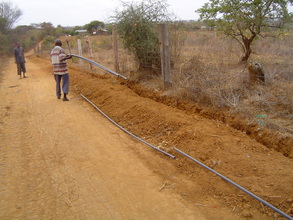 Water line installed from Wamunyu