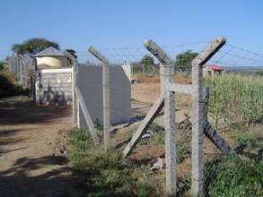 The fence is fully installed