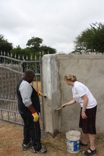 White Washing the Front Gate