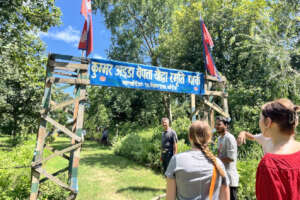 2025 CHRV students visit a memory site in Bardiya