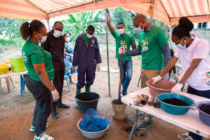 Youth Learning Briquette Production