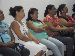 Liz at family workshop