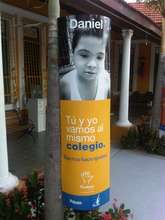 Daniel at the Education Right display