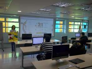 Visiting Universities to socialize the campaign