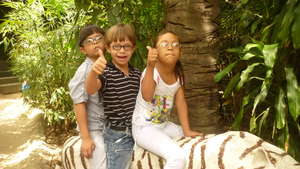 A Happy day visiting the zoo