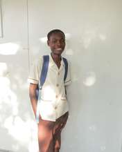 Bertrand looking good in his school uniform.