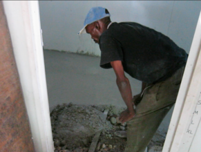 Rodrigue working hard to improve the shop!