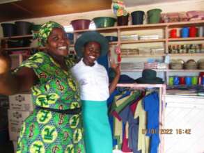 Nancy With Her Daughter-She Now Runs A Small Shop