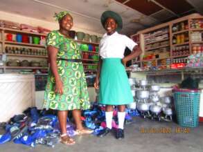 Nancy With Her Daughter-She Now Runs A Small Shop
