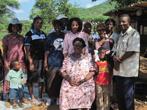 Chipo Dube(Project manager) at Rimbi village