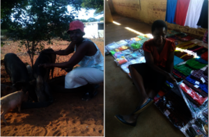 Caregivers Showing Their Projects