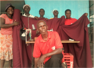 Women Ecstatic To Receive Sewing Material