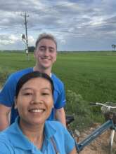 Team Leader, SreyNeth, with volunteer