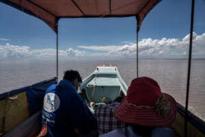 It's a big lake!